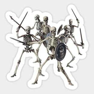 Nasty Skeletons Sticker